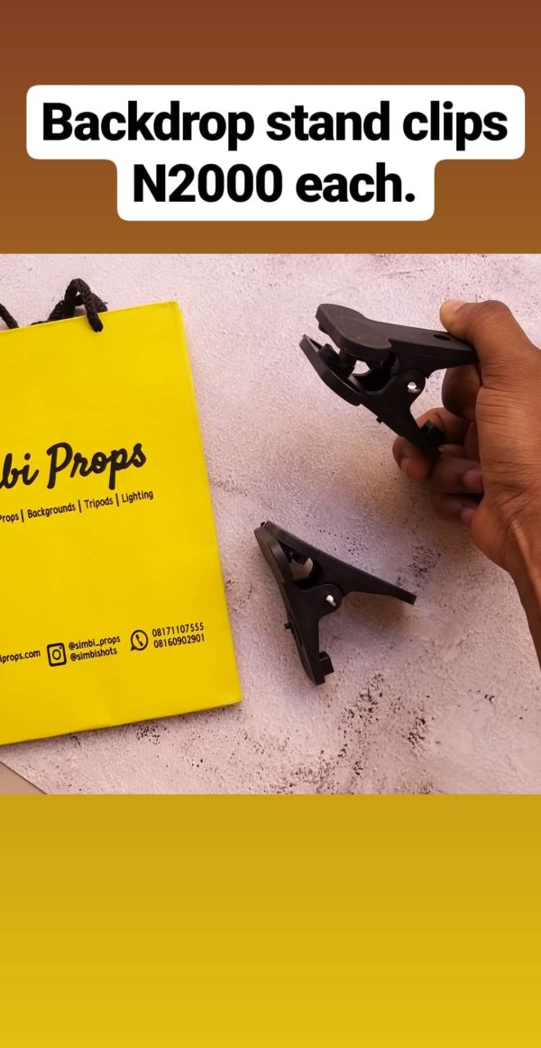 PVC Backdrop Clips SimbiProps