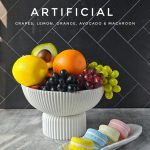 Artificials fruits (oranges, lemons, avocado, grapes)
